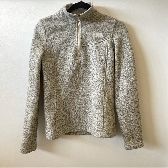 The North Face Sweaters - THE NORTH FACE heathered knit quarter zip jacket